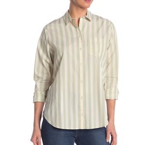 Madewell woman’s Tunic shirt striped long sleeves